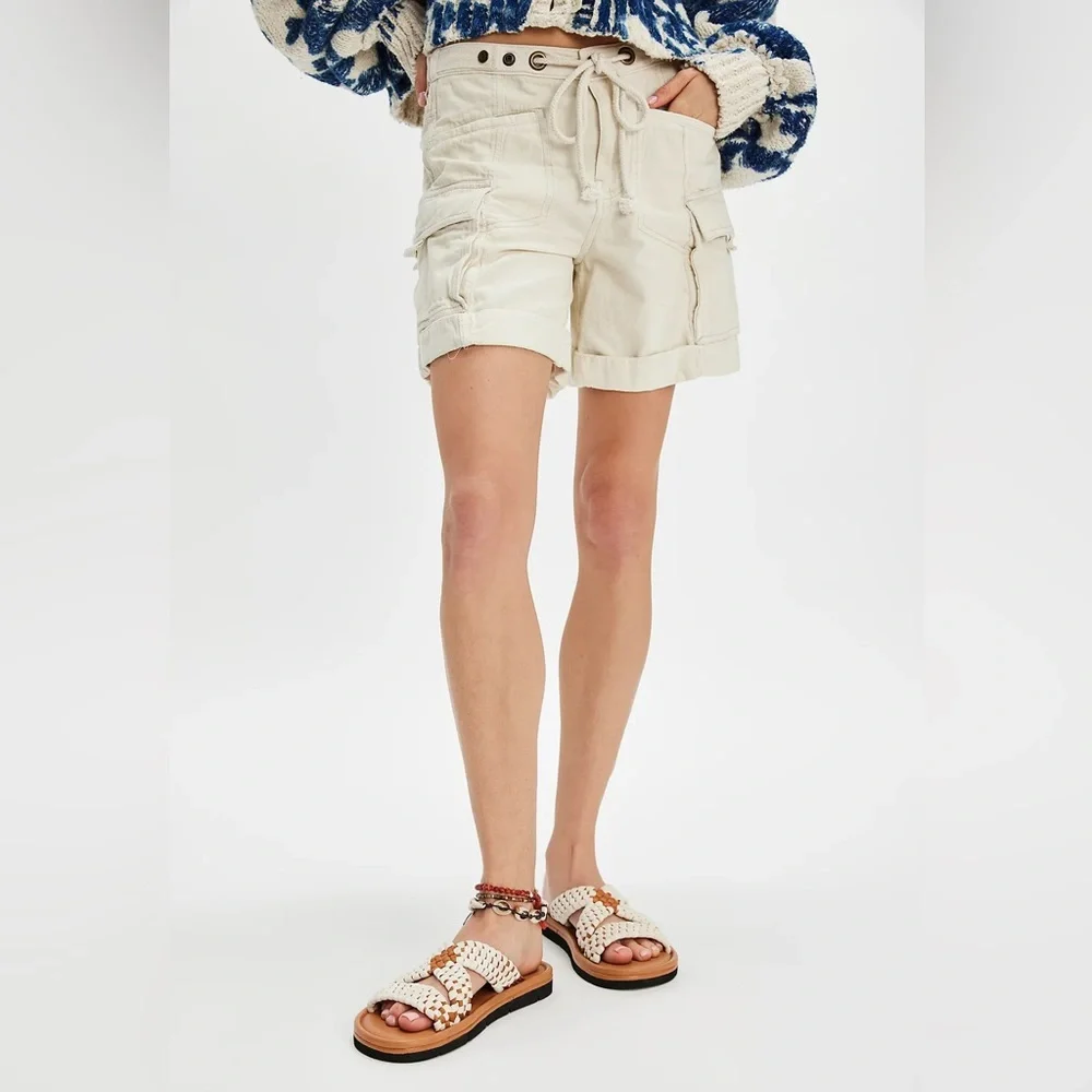 Free People Edgewater Tan Woven Slide Sandals-Boho Slip-On - Size 7, 7.5 & 8-NWT